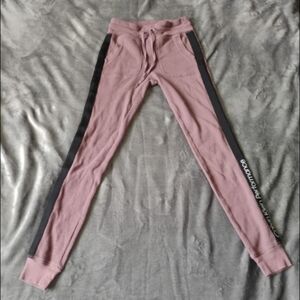 Calvin Klein Performance Pink and Black Leggings Stretchy Fit